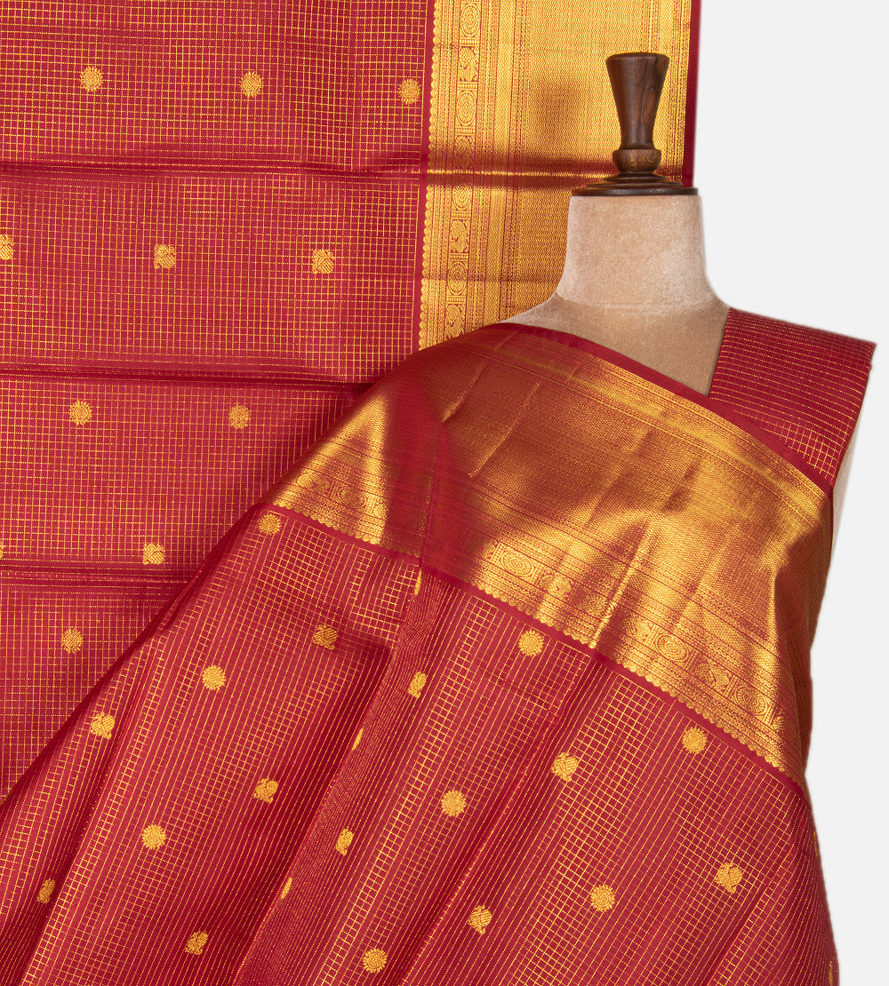 Red Kanchipuram Silk Saree