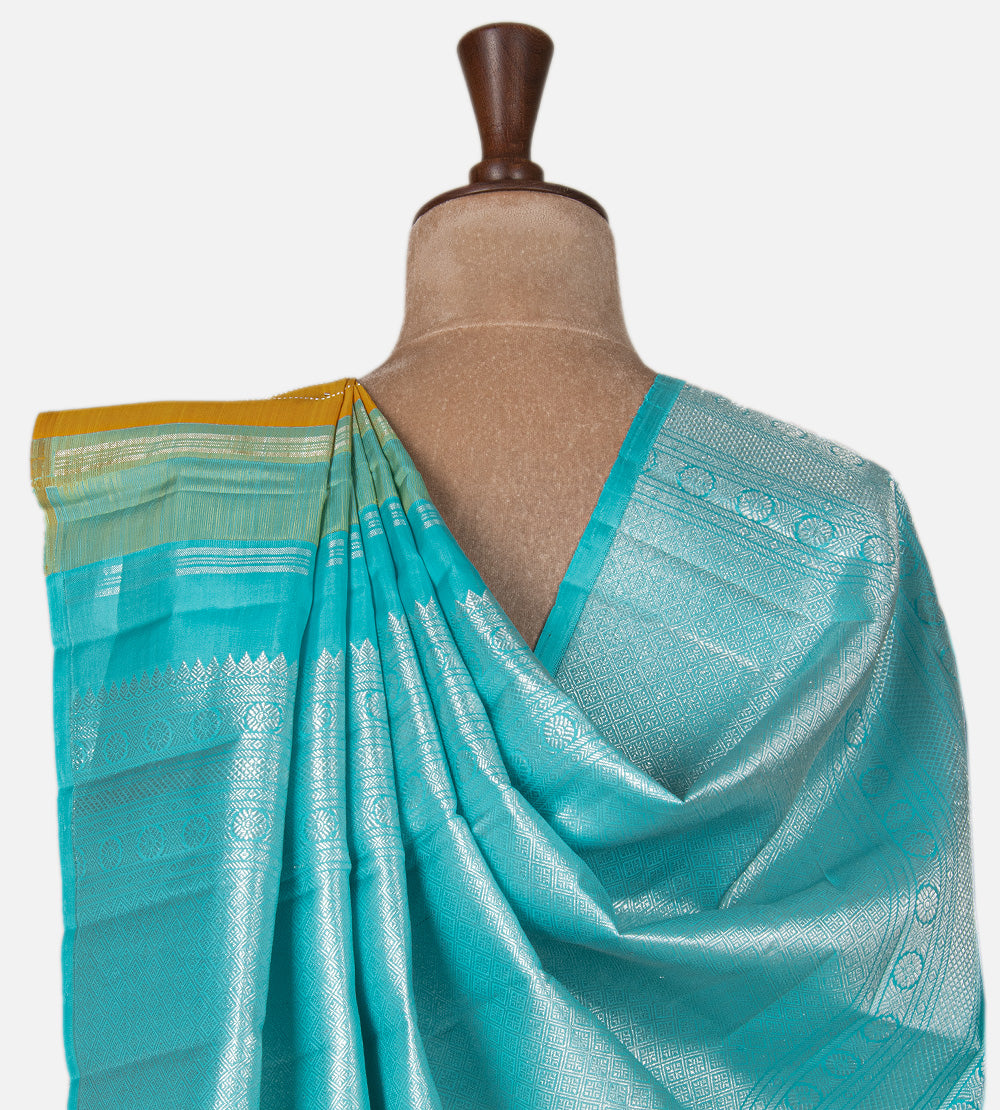 Yellow Kanchipuram Silk Saree