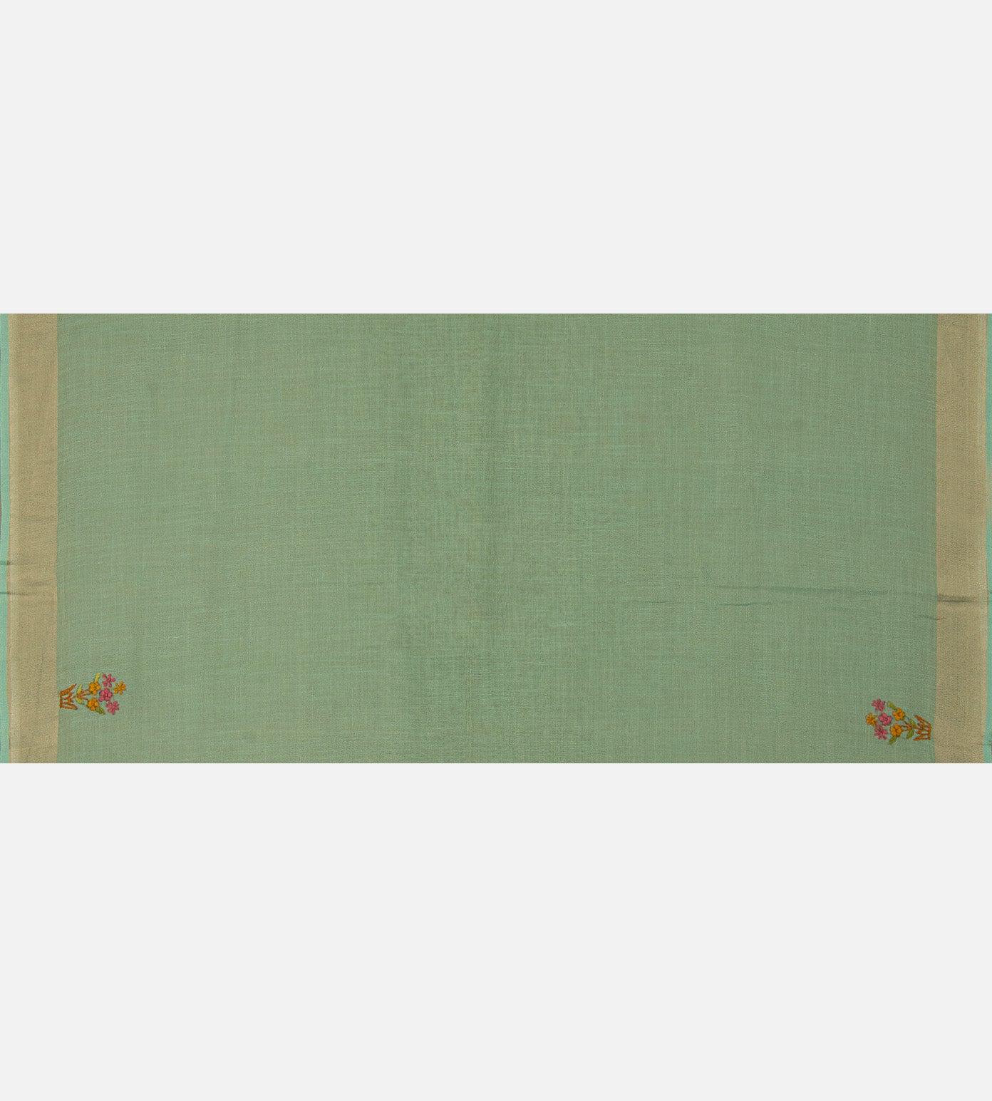 Blue Linen Cotton Saree