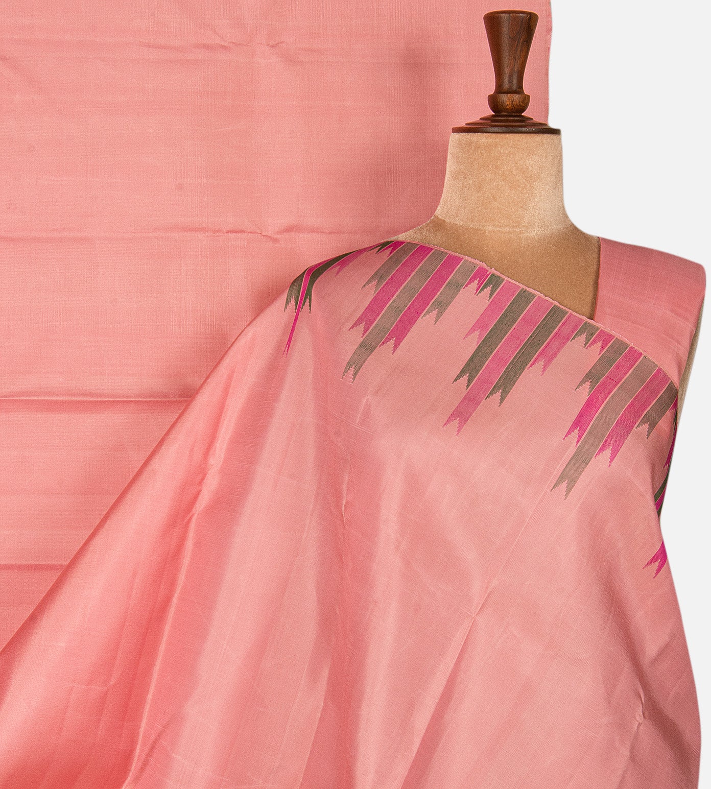 Light Pink Kanchipuram Silk Saree