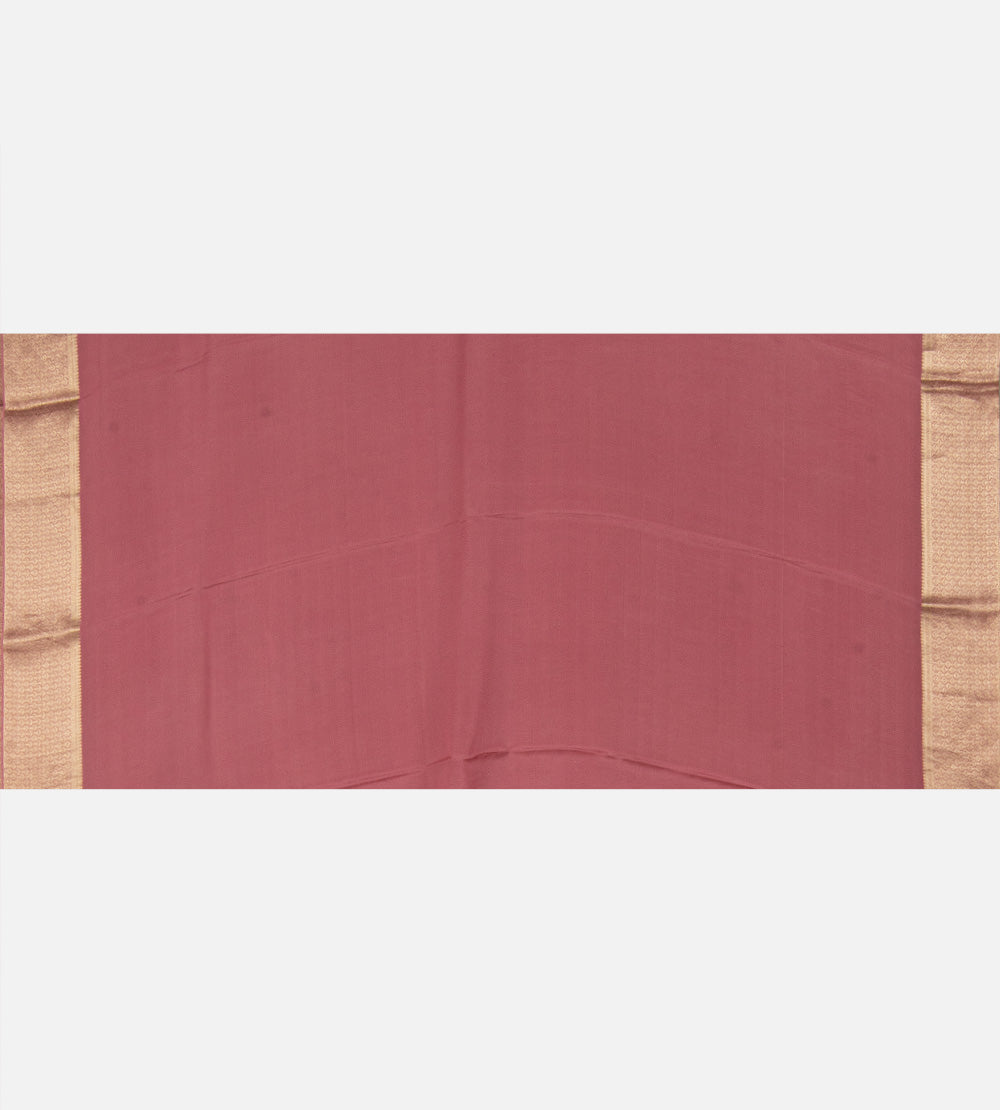 Pink Banarasi Crepe Saree