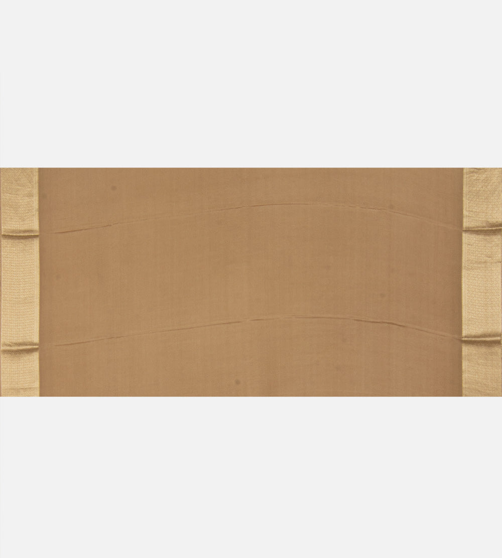 Beige Banarasi Crepe Saree