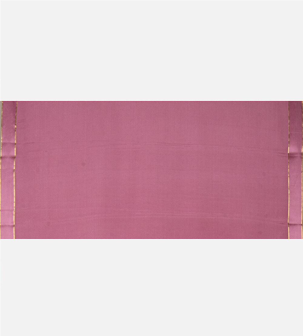 Light Pink Mysore Crepe Saree