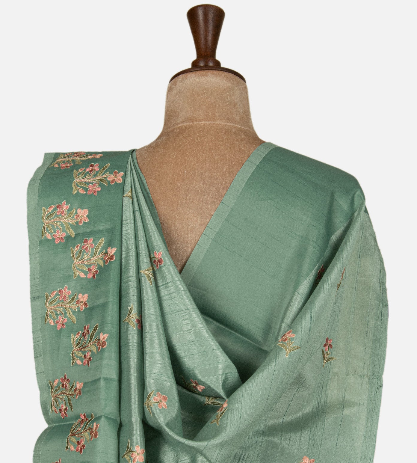 Sea Blue Semi Tussar Saree