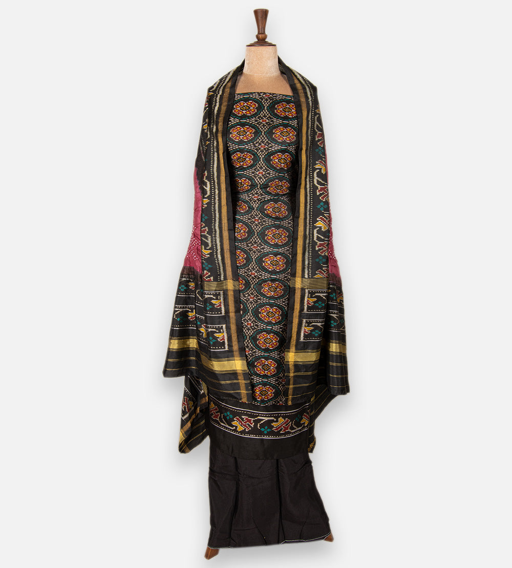Black Patola Silk Salwar