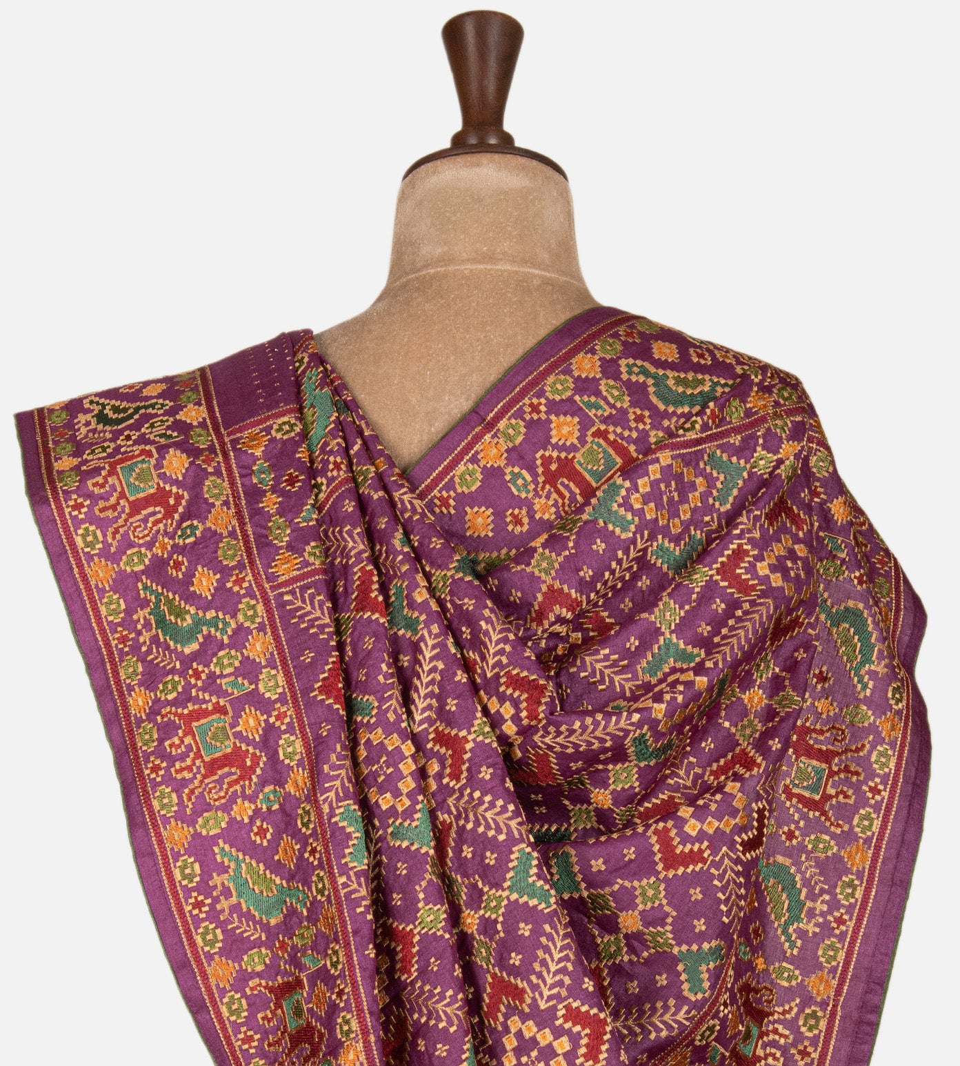 Purple Tussar Saree