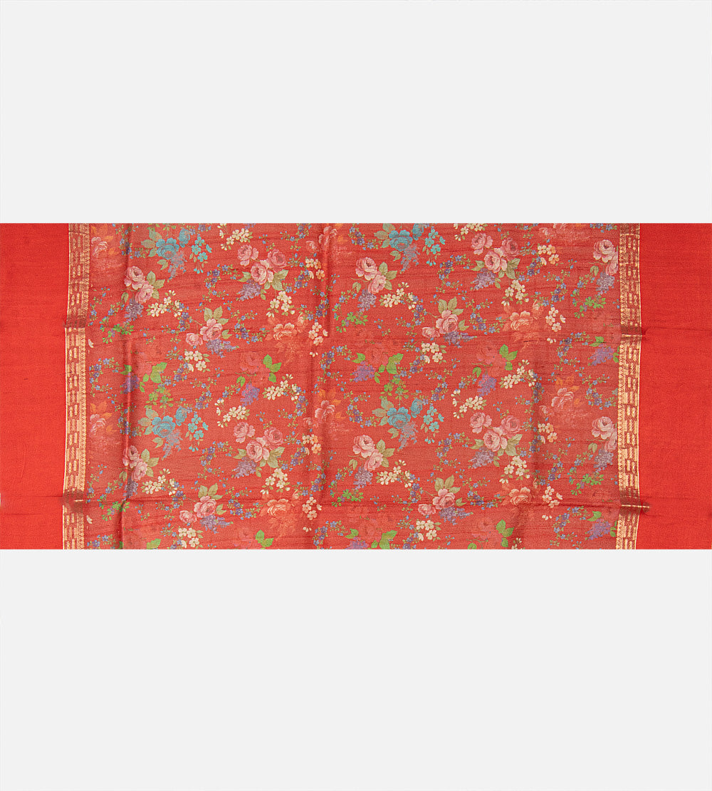 Beige Tussar Saree