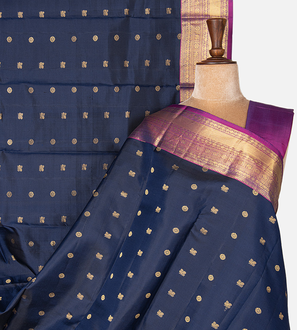 Blue Soft Silk Saree