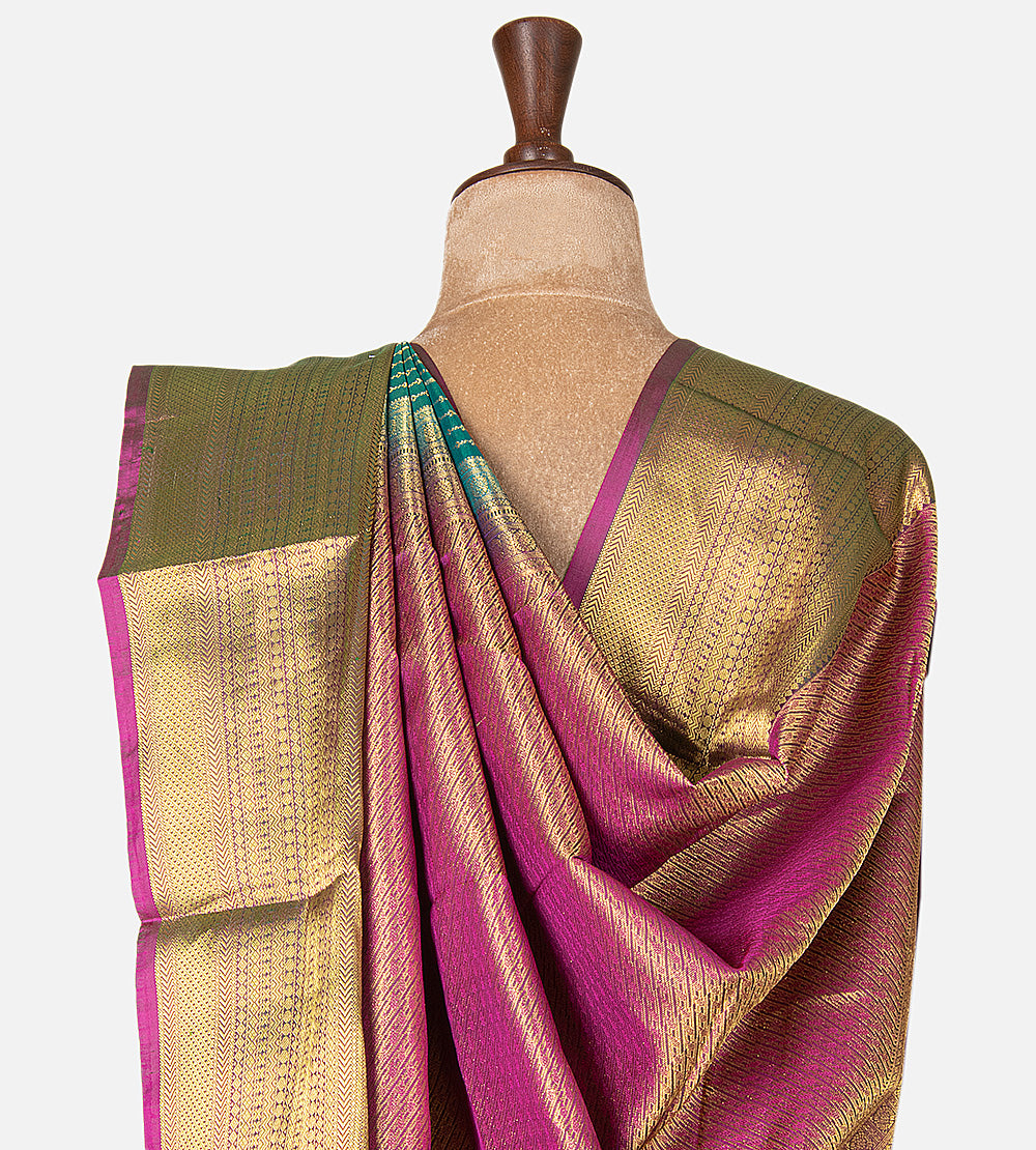 Deep Teal Soft Silk Saree