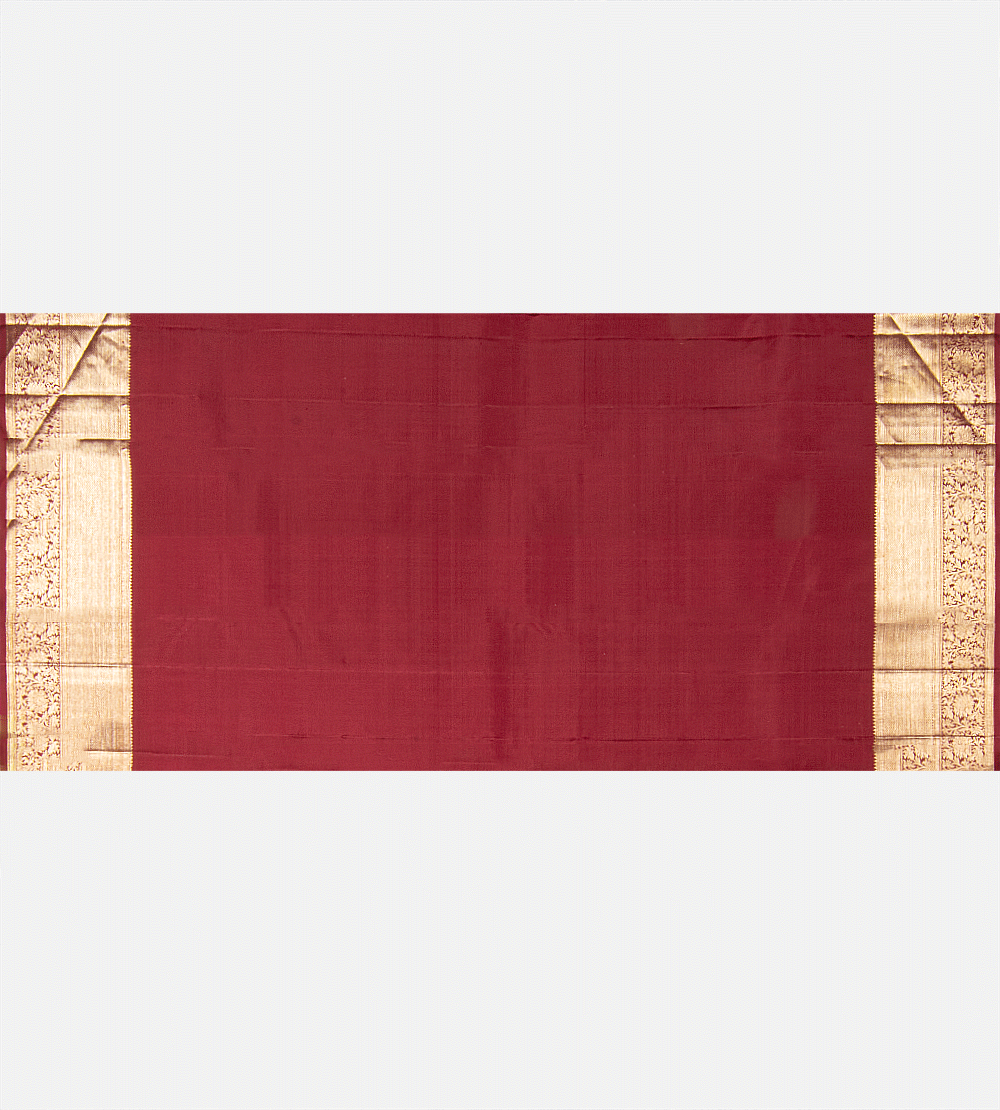 Maroon Kanchipuram Silk Saree