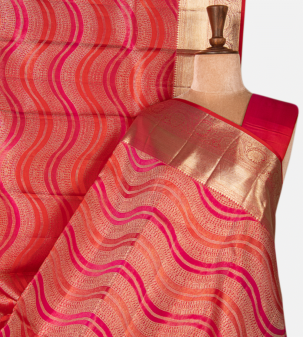 Multicolour Kanchipuram Silk Saree