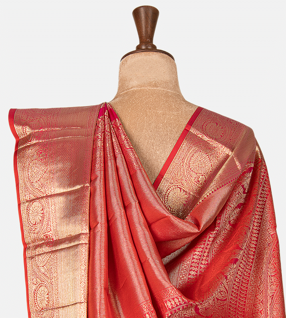 Multicolour Kanchipuram Silk Saree