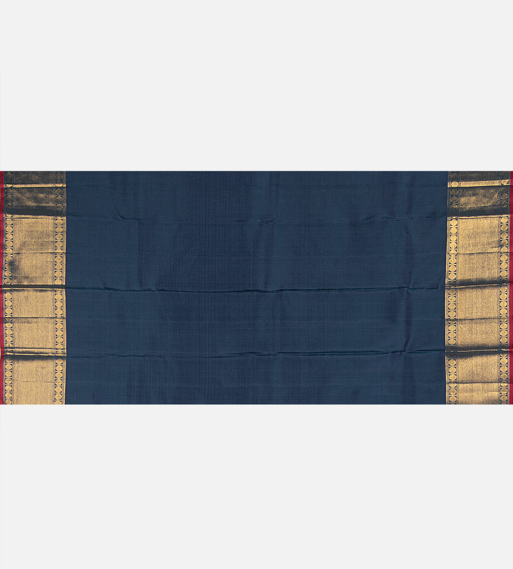 Blue Kanchipuram Silk Saree