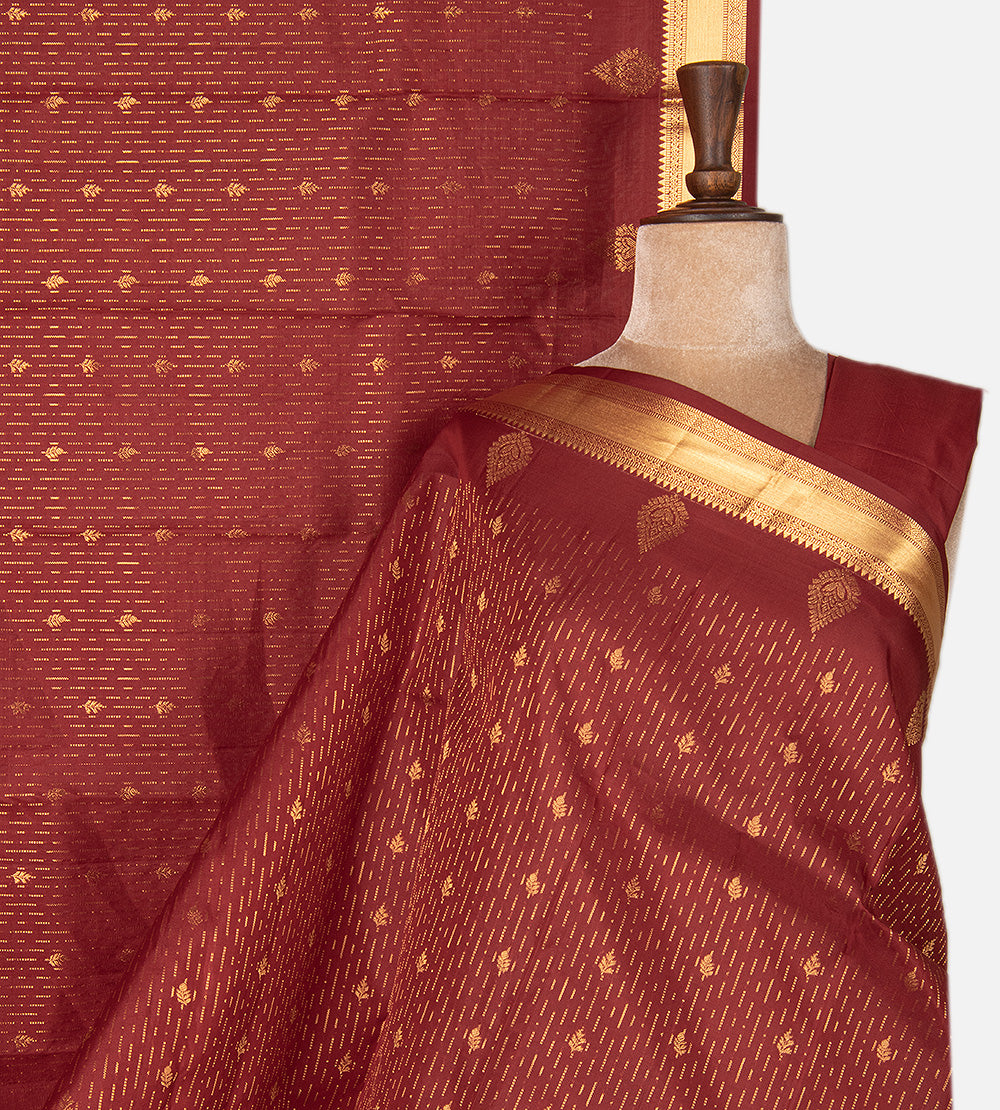 Maroon Soft Silk Saree