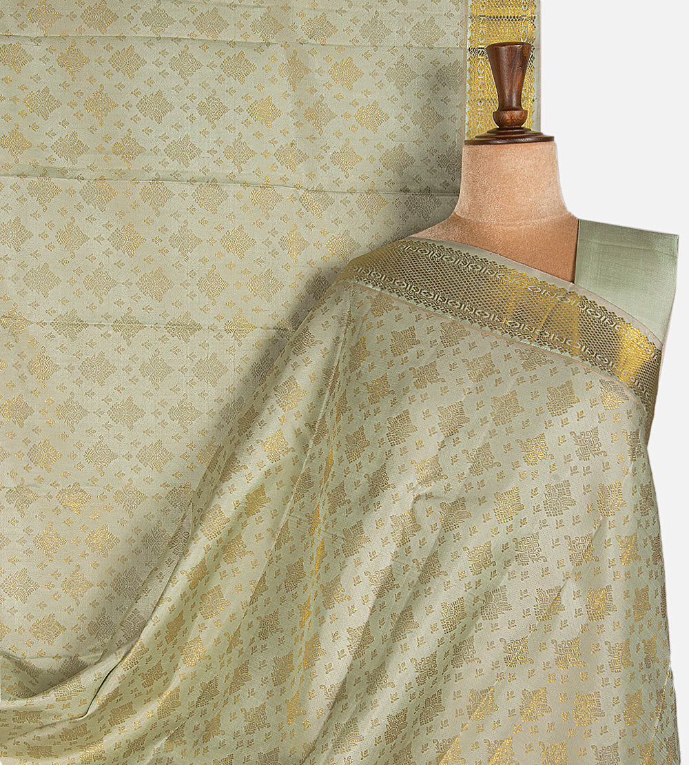Pastel Green Kanchipuram Silk Saree