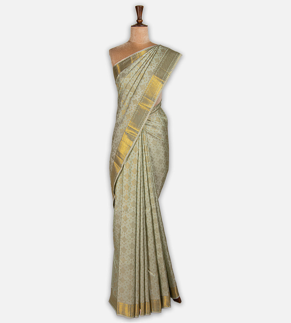 Pastel Green Kanchipuram Silk Saree