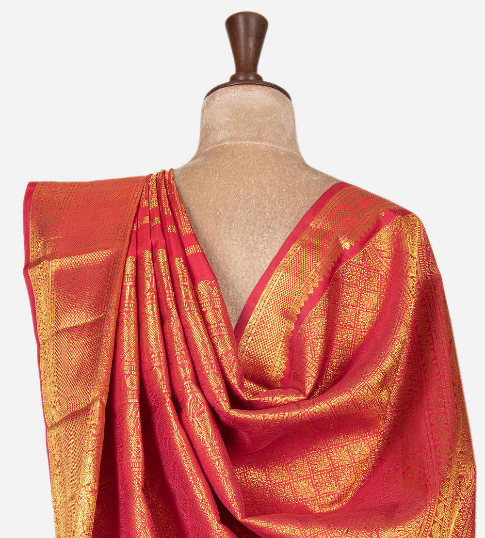Pink Kanchipuram Silk Saree