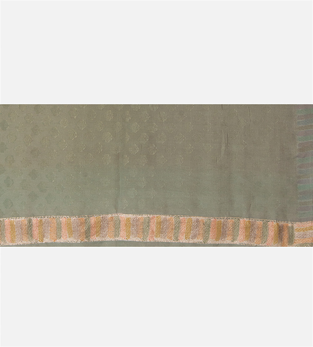 Gold Colour Banarasi Georgette Saree