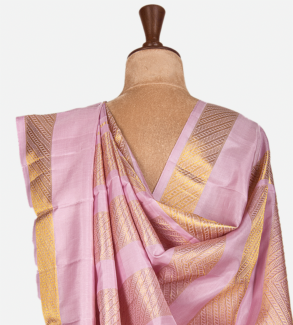 Bright Purple Kanchipuram Silk Saree
