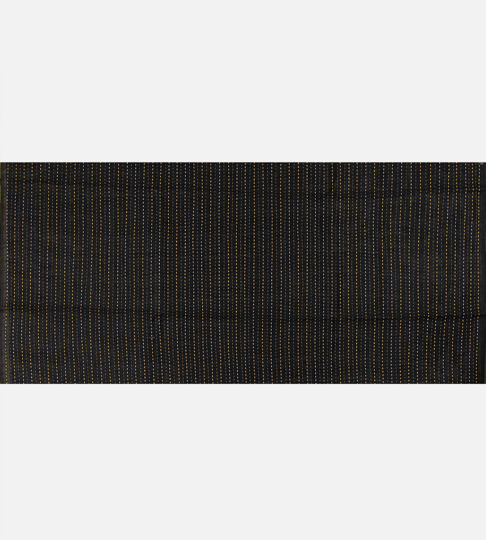 Black Moonga Tussar Saree