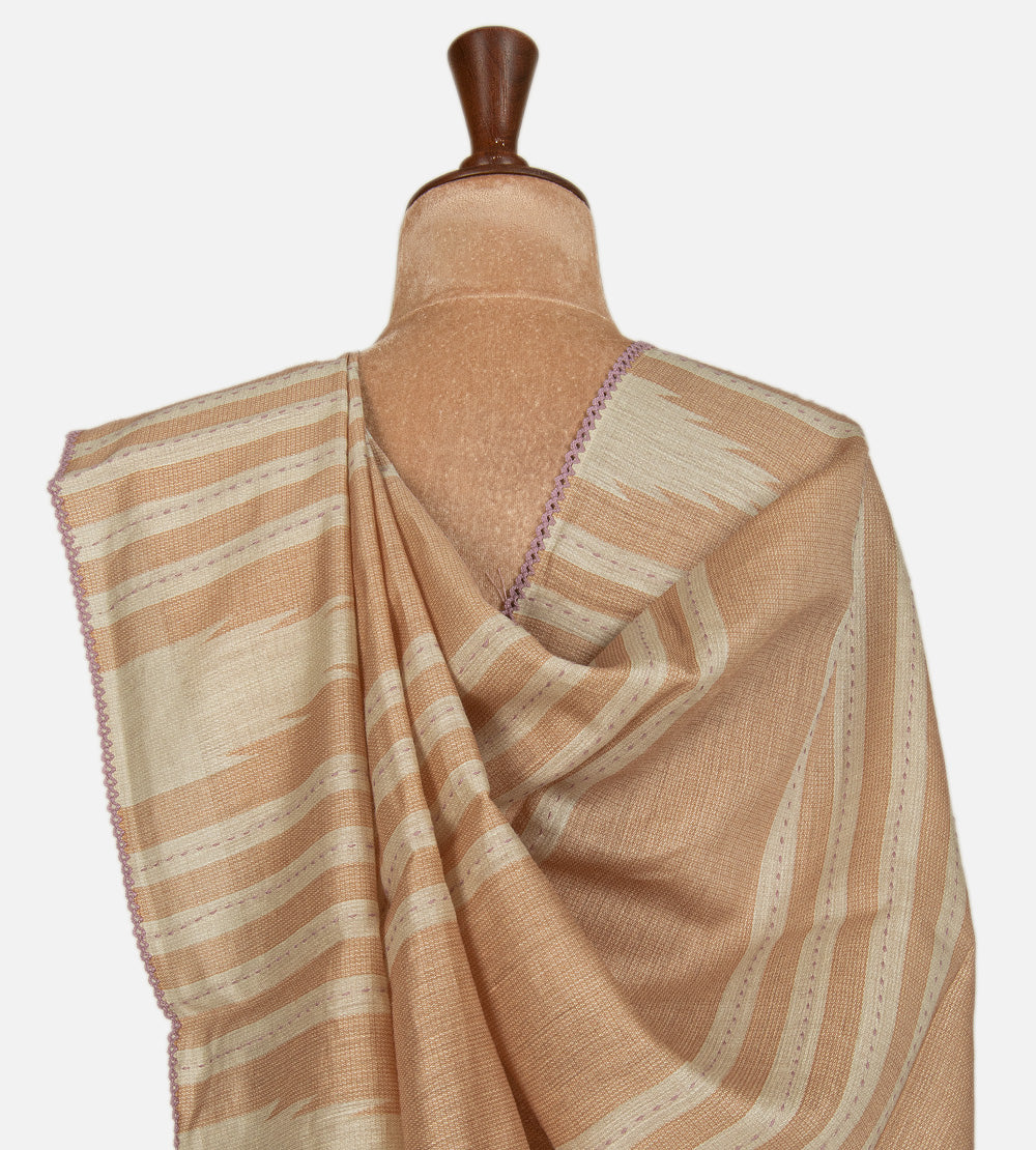 Off White Moonga Tussar Saree
