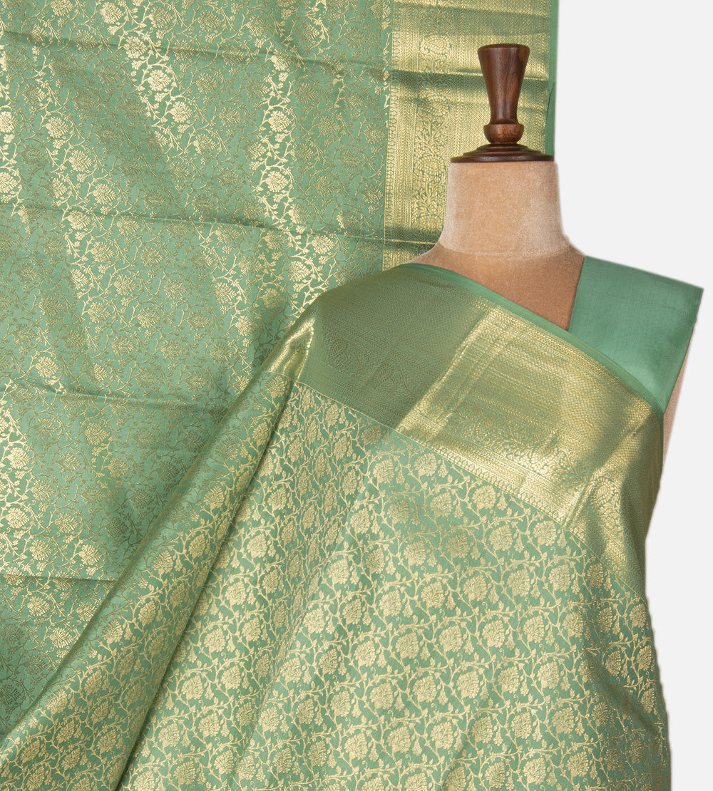 Green Kanchipuram Silk Saree