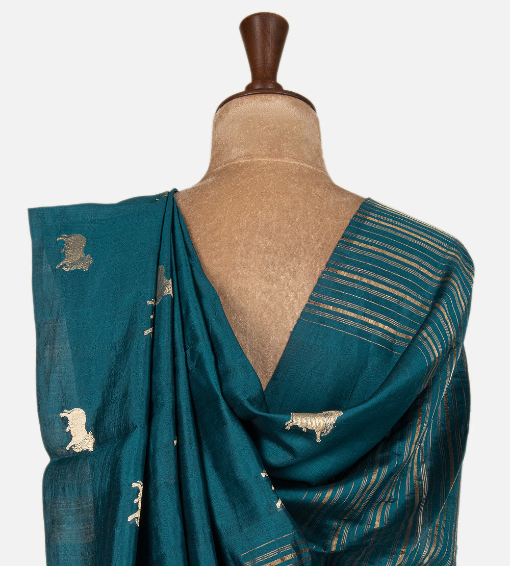 Blue Chaniya Silk Saree