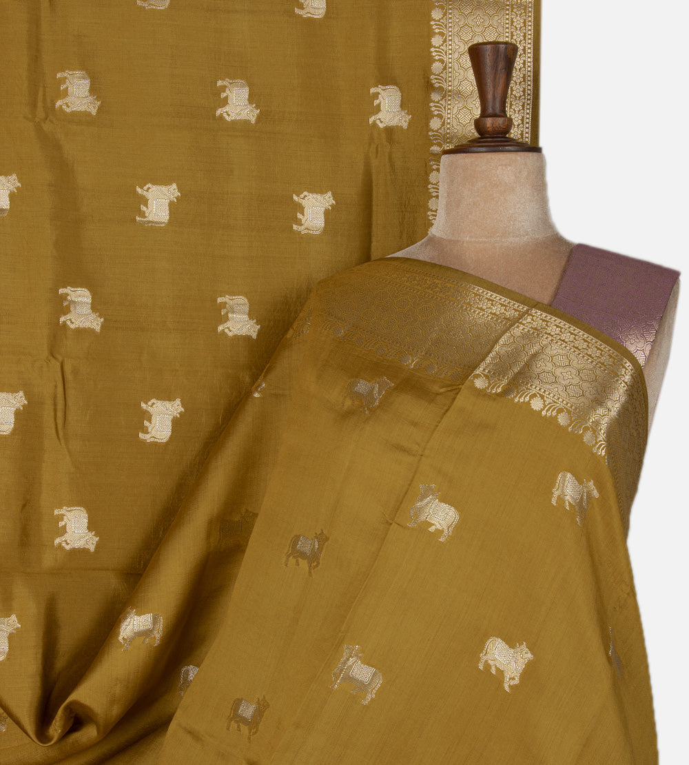 Gold Colour Chaniya Silk Saree