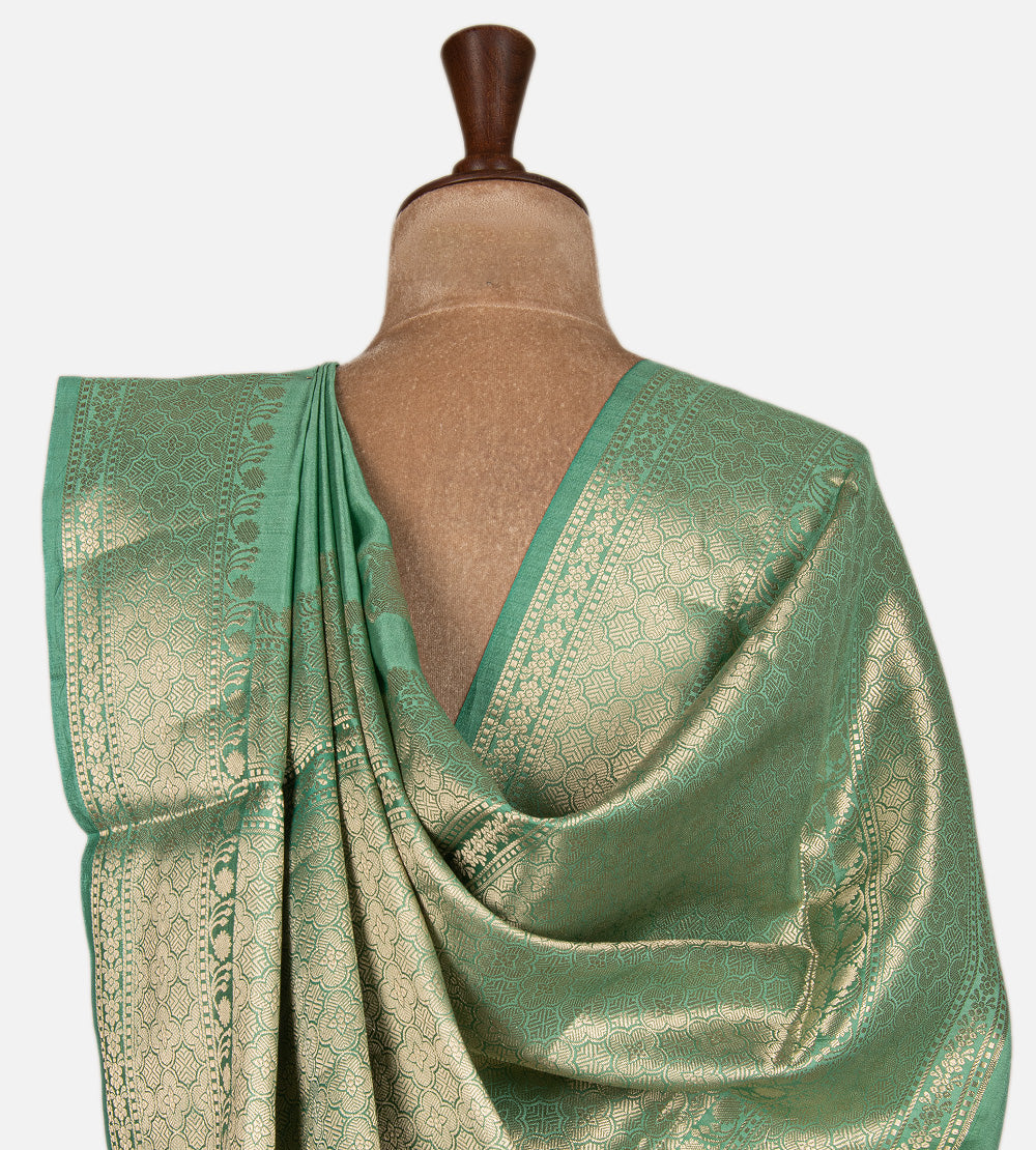 Green Chaniya Silk Saree