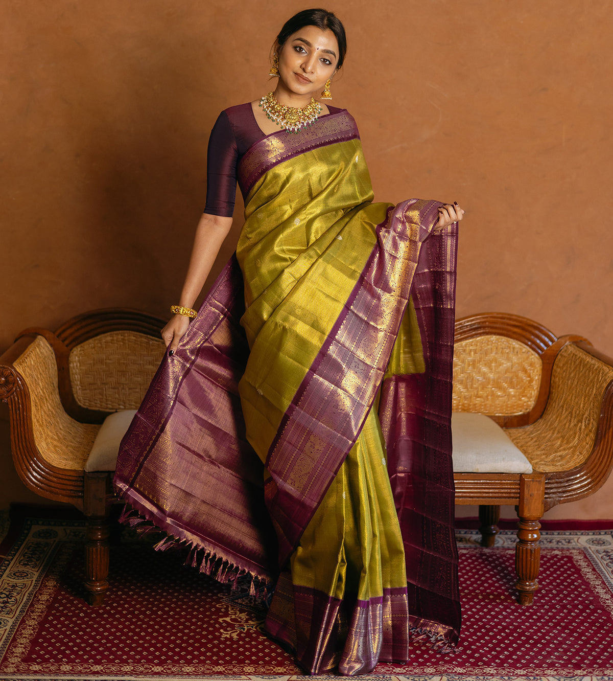 Green Kanchipuram Silk Saree