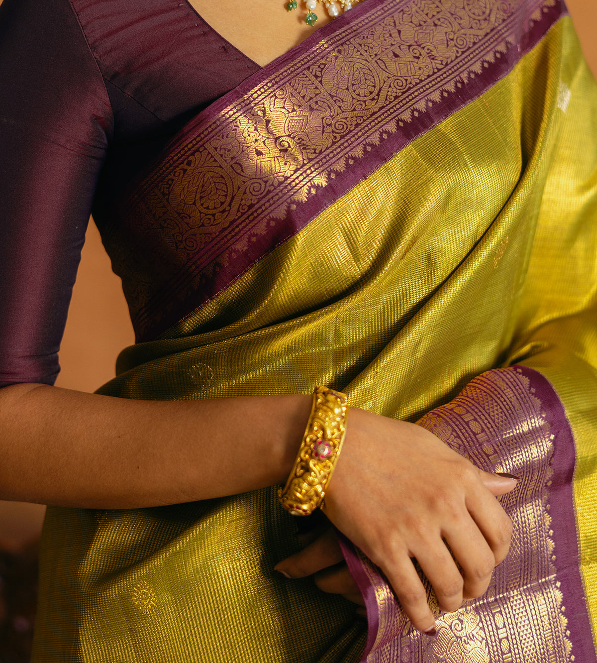 Green Kanchipuram Silk Saree