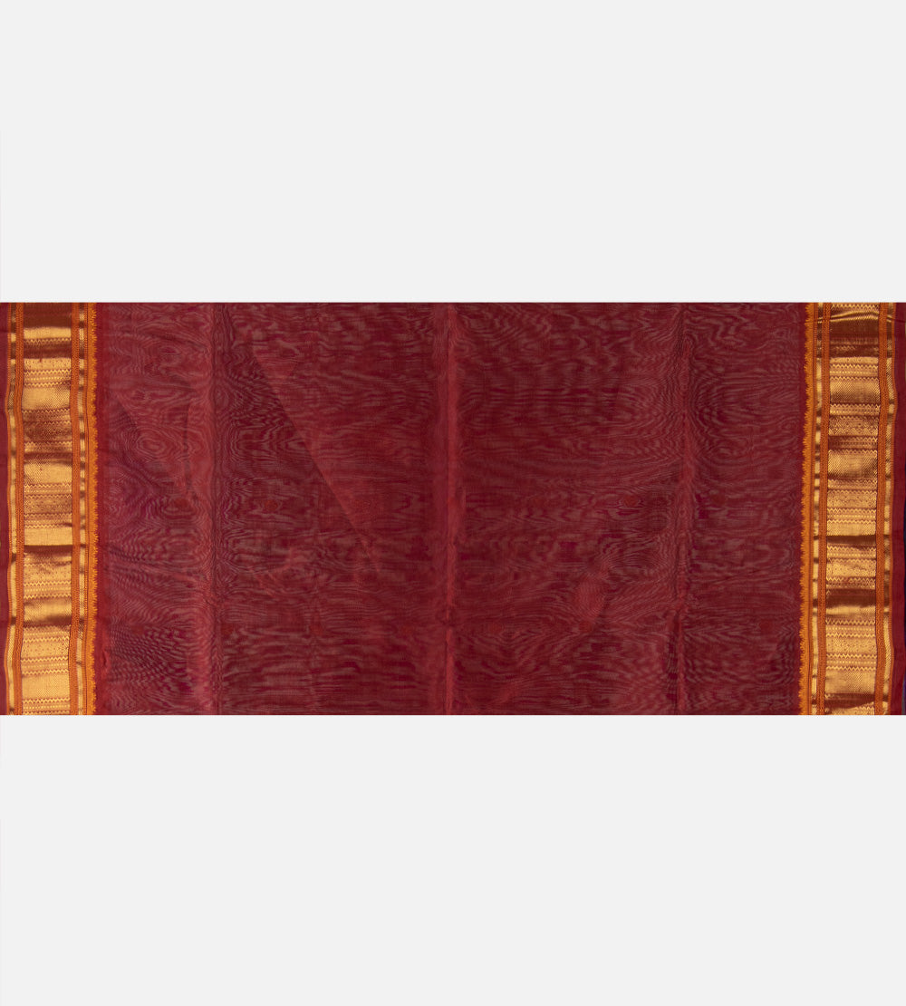 Violet Cotton Silk Saree