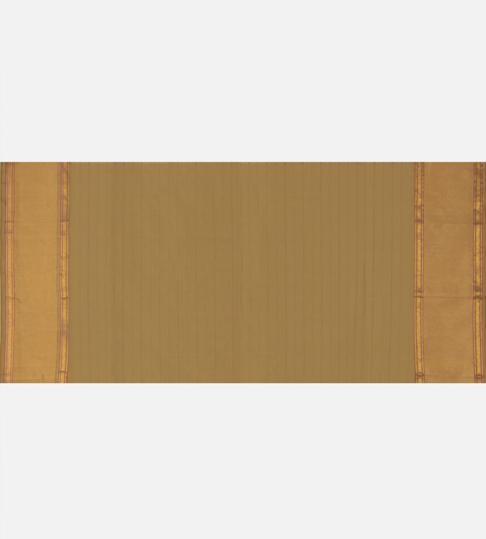 Deep Creme Cotton Silk Saree