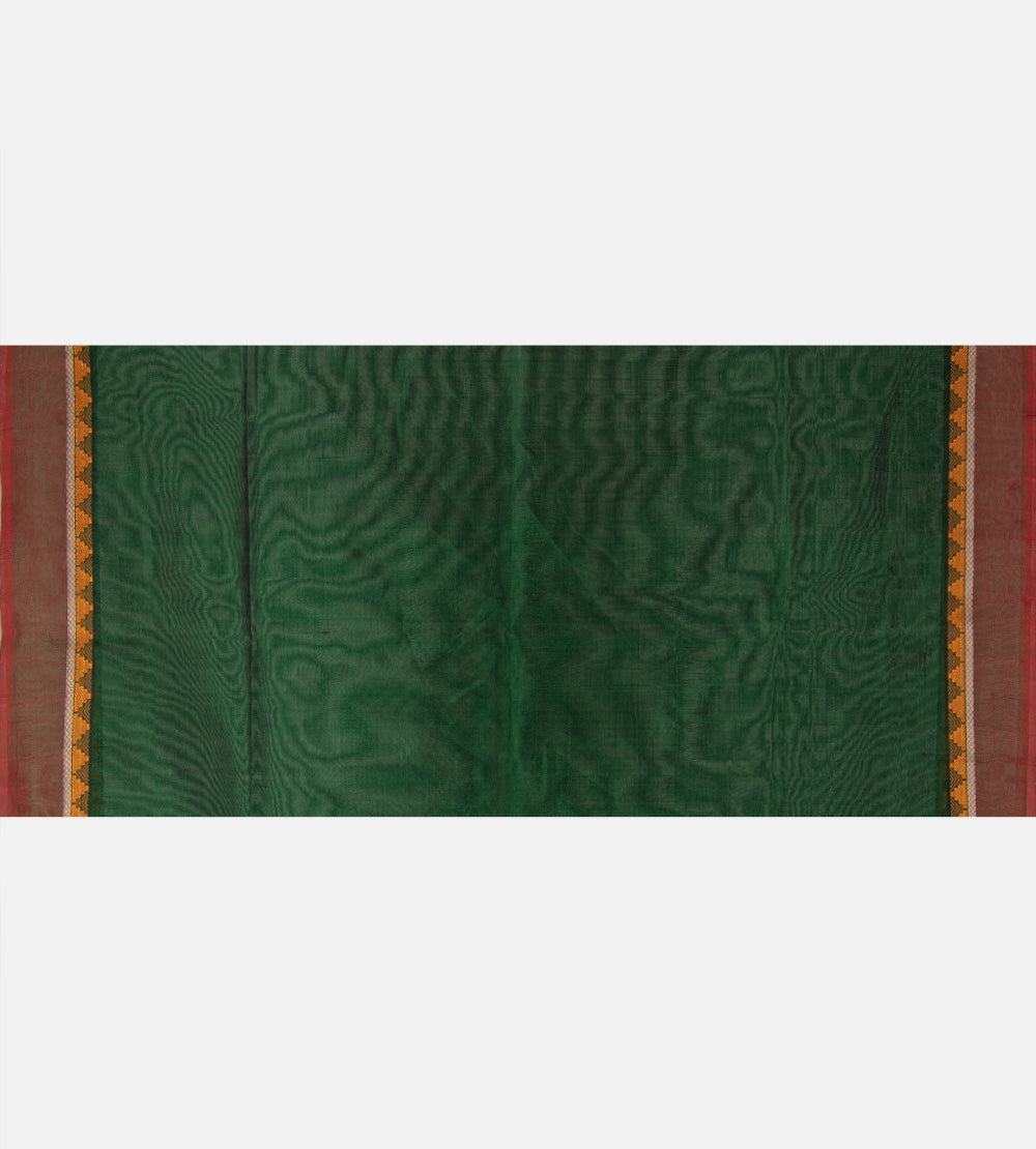 Green Cotton Silk Saree