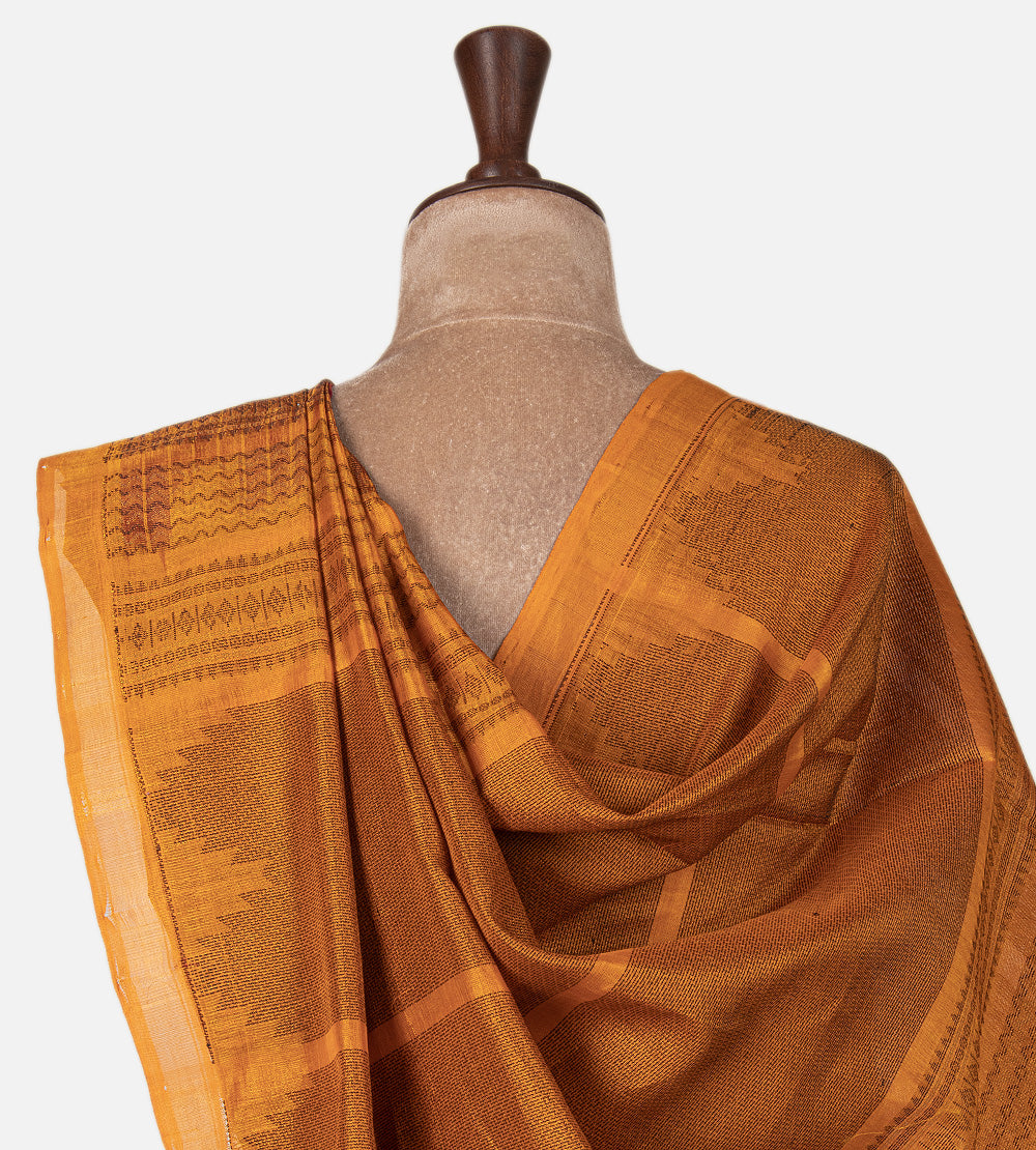 Maroon Cotton Silk Saree