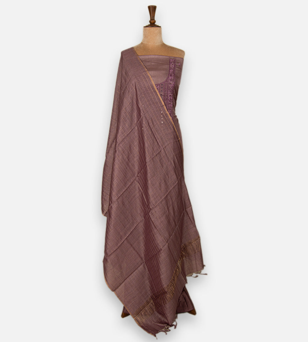 Mauve Tussar Salwar
