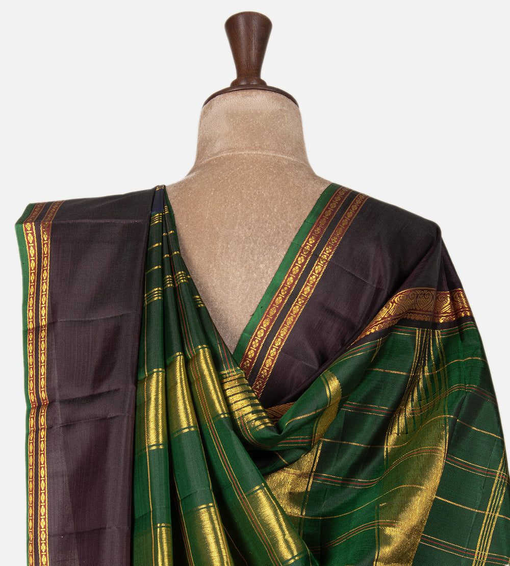 Blue Kanchipuram Silk Saree