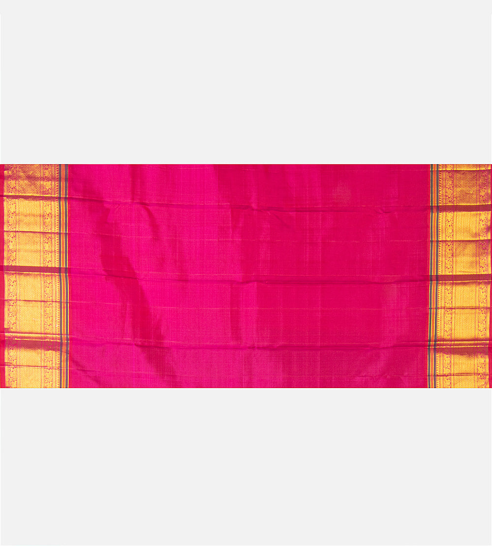 Peacock Blue Kanchipuram Silk Saree