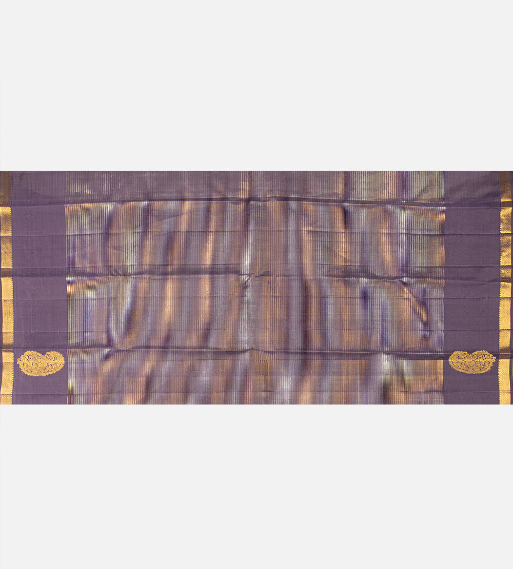 Dusty Lavender Kanchipuram Silk Saree