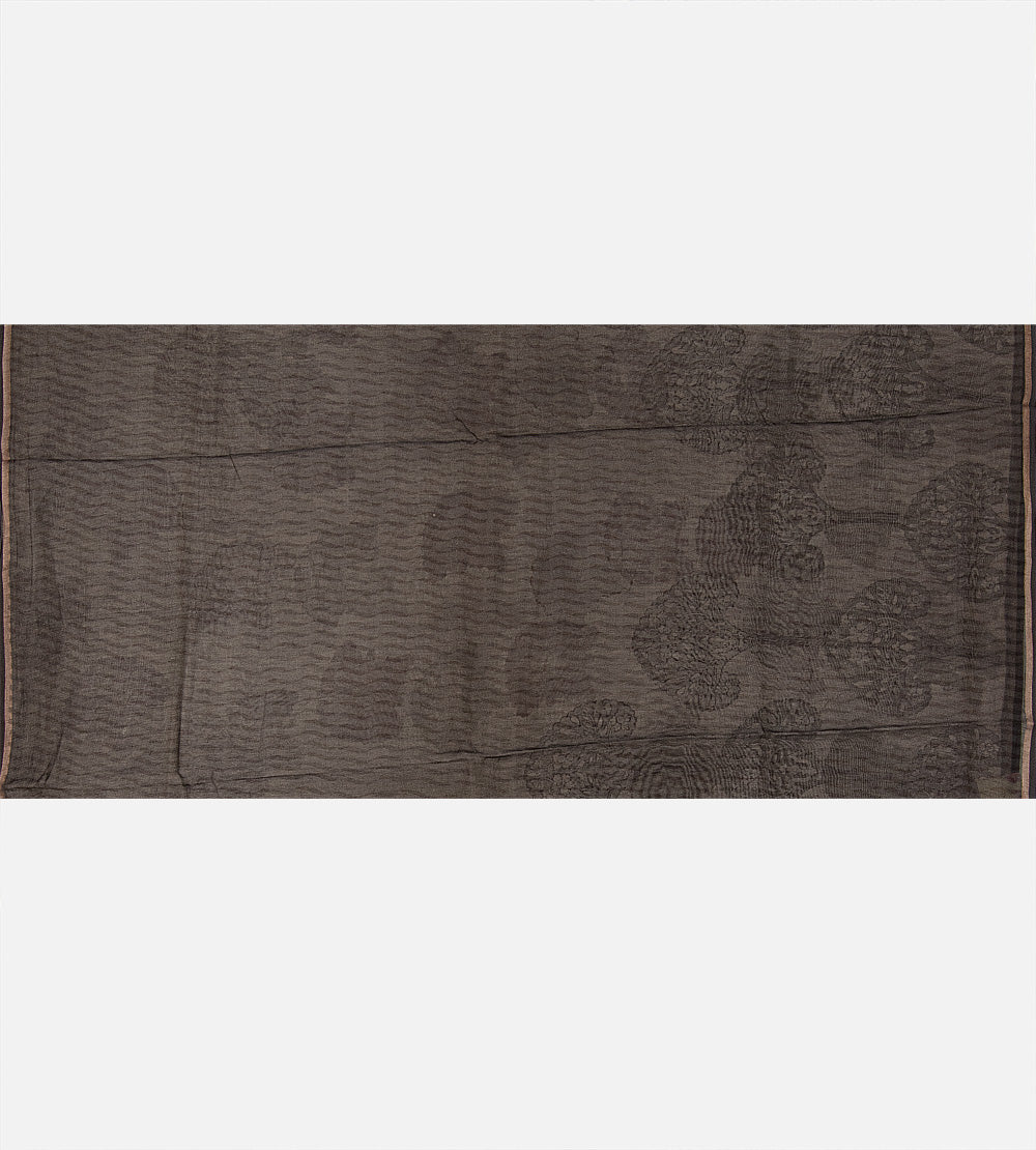 Mauve Chanderi Cotton Saree