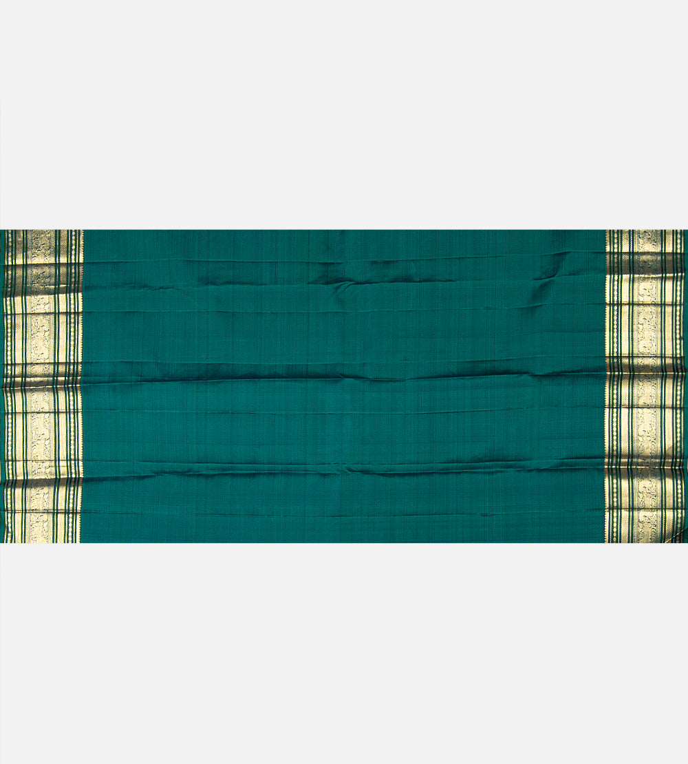 Emerald Green Kanchipuram Silk Saree