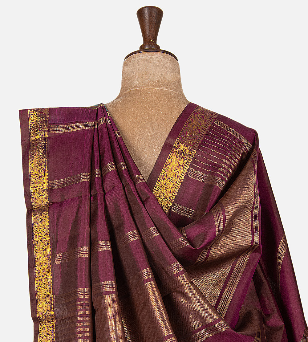 Grey Kanchipuram Silk Saree