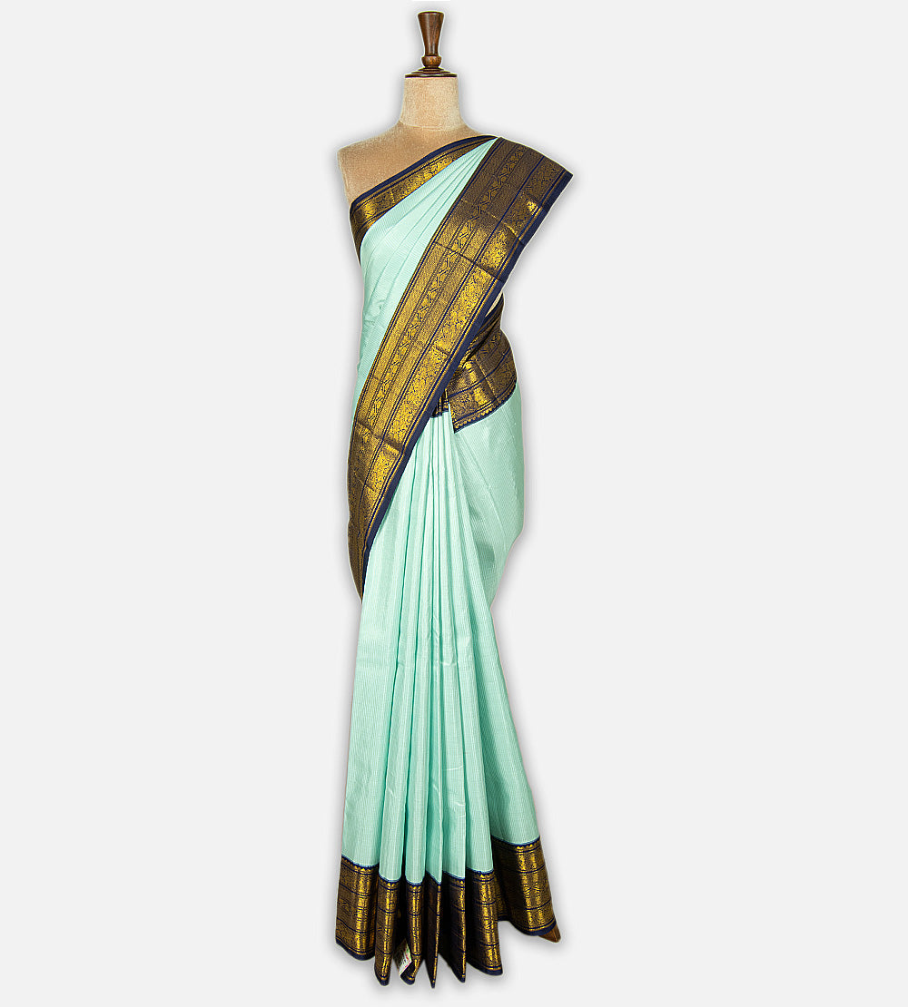 Blue Kanchipuram Silk Saree