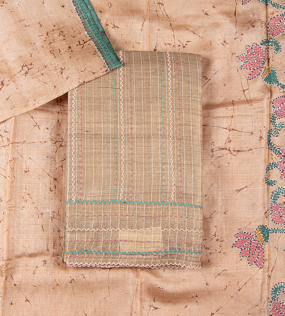 Light Peach Tussar Salwar
