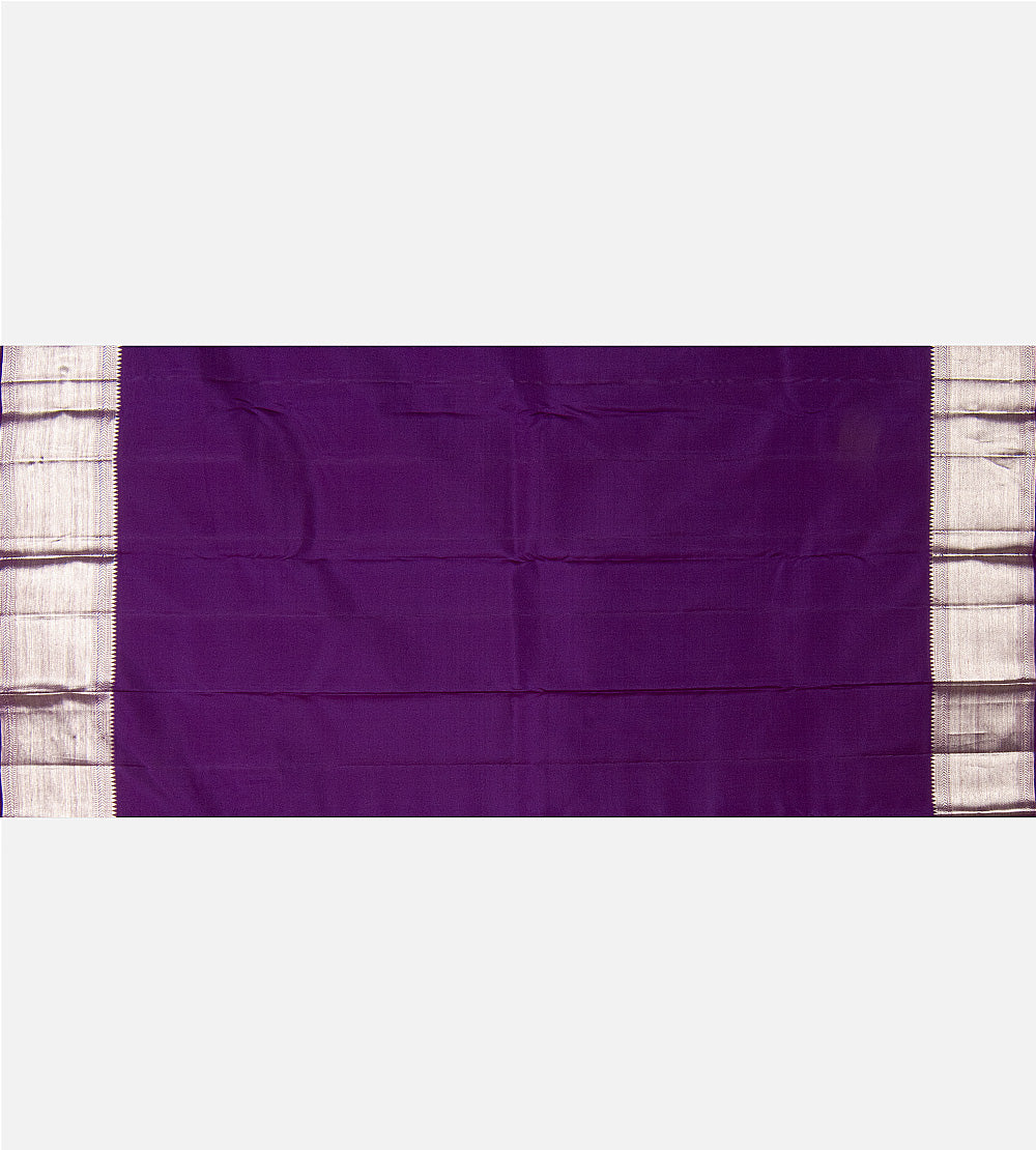 Purple Kanchipuram Silk Saree