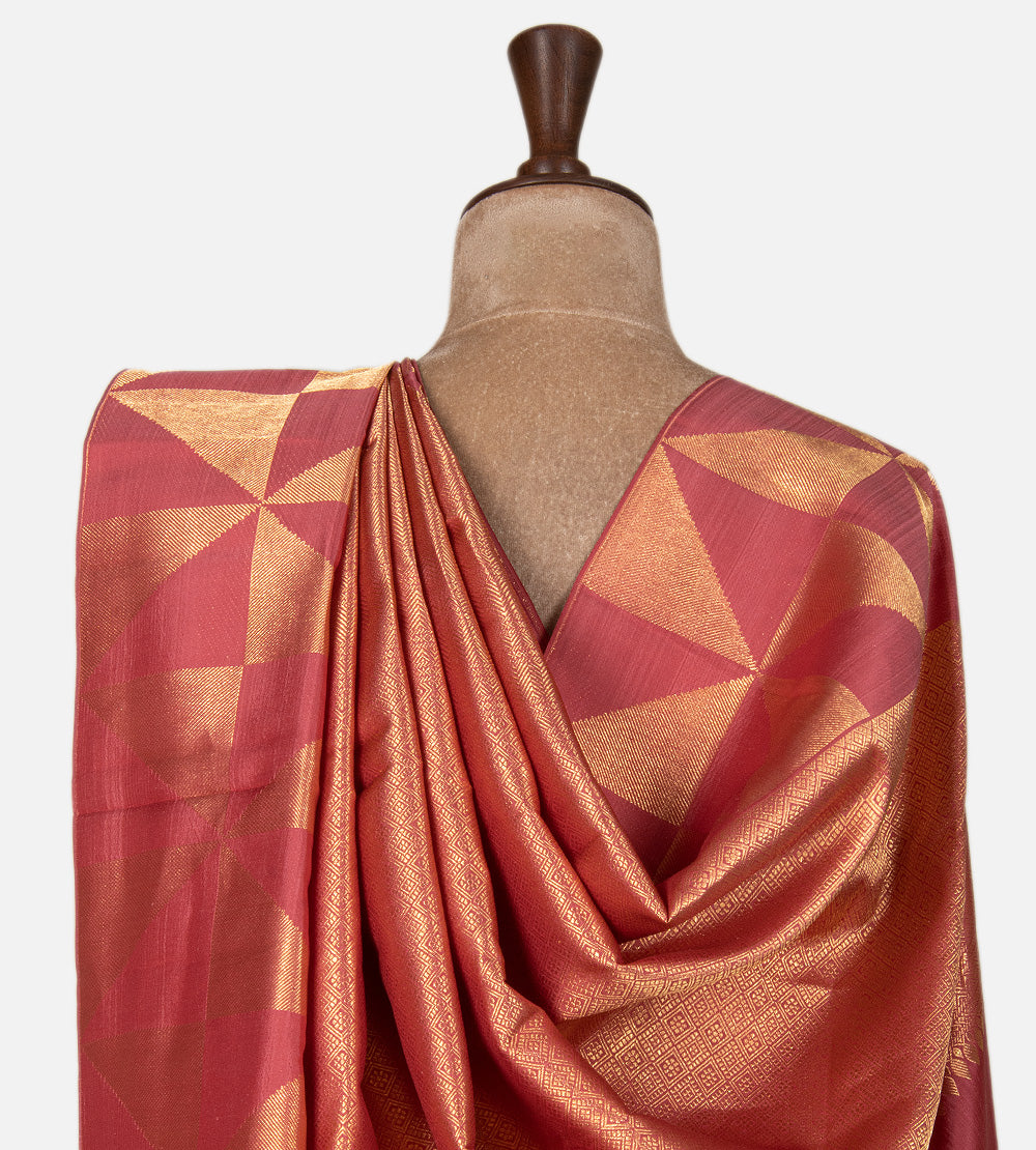 Pink Kanchipuram Silk Saree