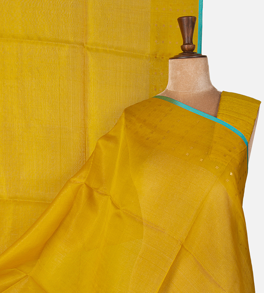 Gold Colour Bailou Tussar Saree