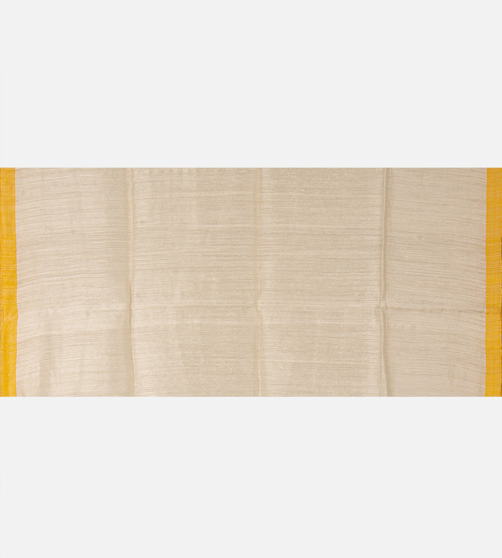 Creme Bailou Tussar Saree