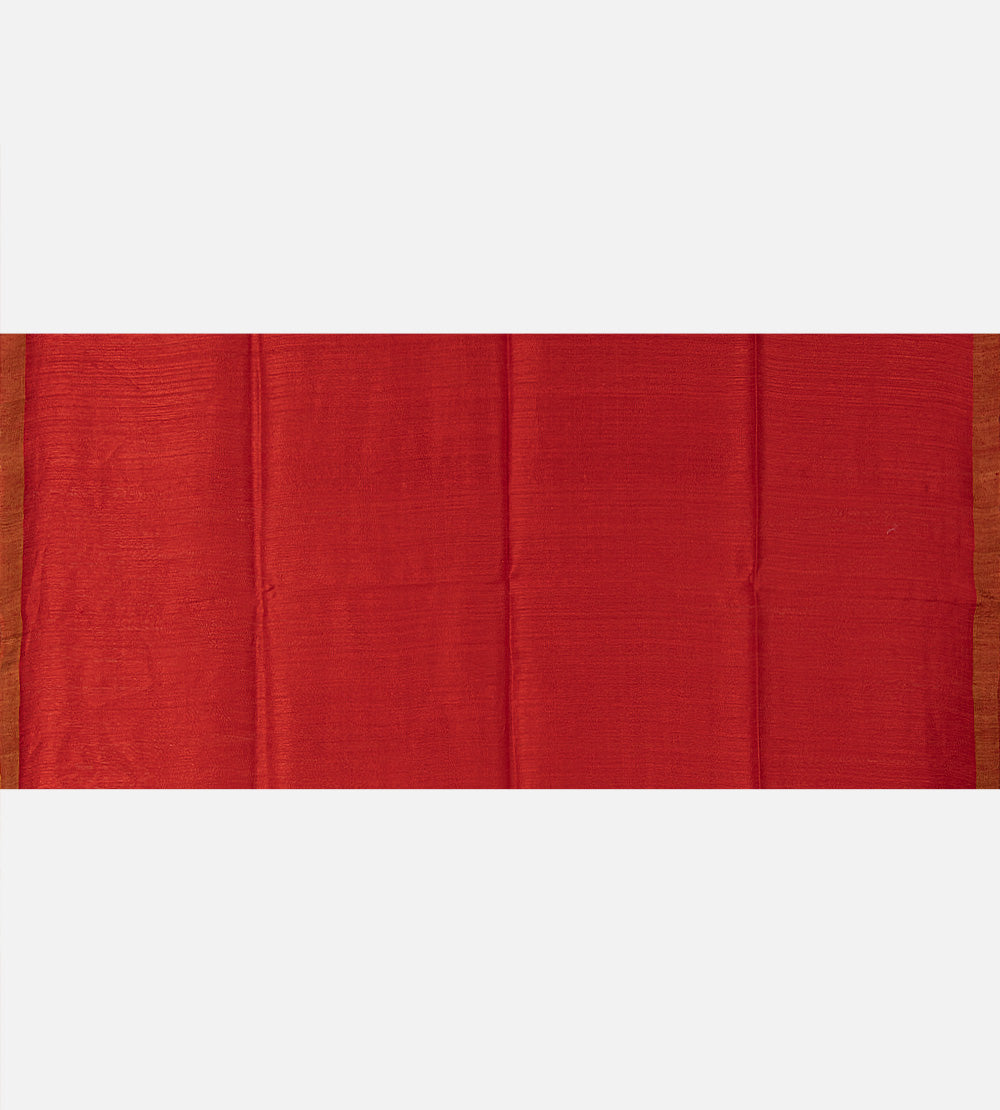 Red Bailou Tussar Saree