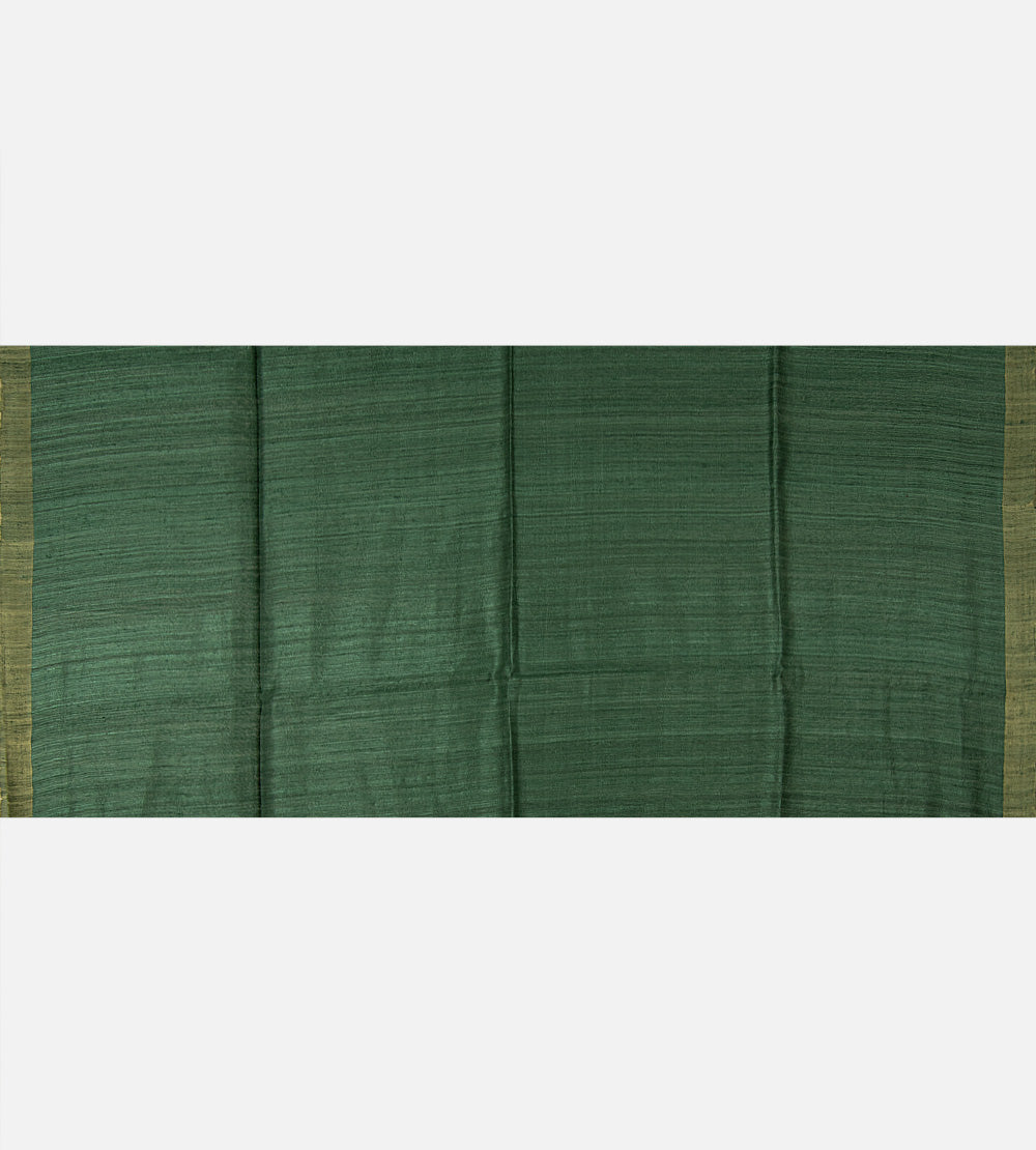 Green Bailou Tussar Saree